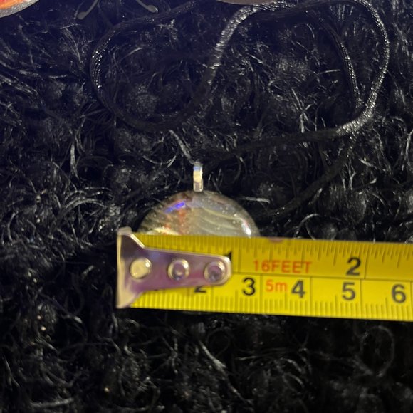 Rare Unique Vintage Marble Glass Boho One of a Kind Handmade Necklace - Picture 16 of 16